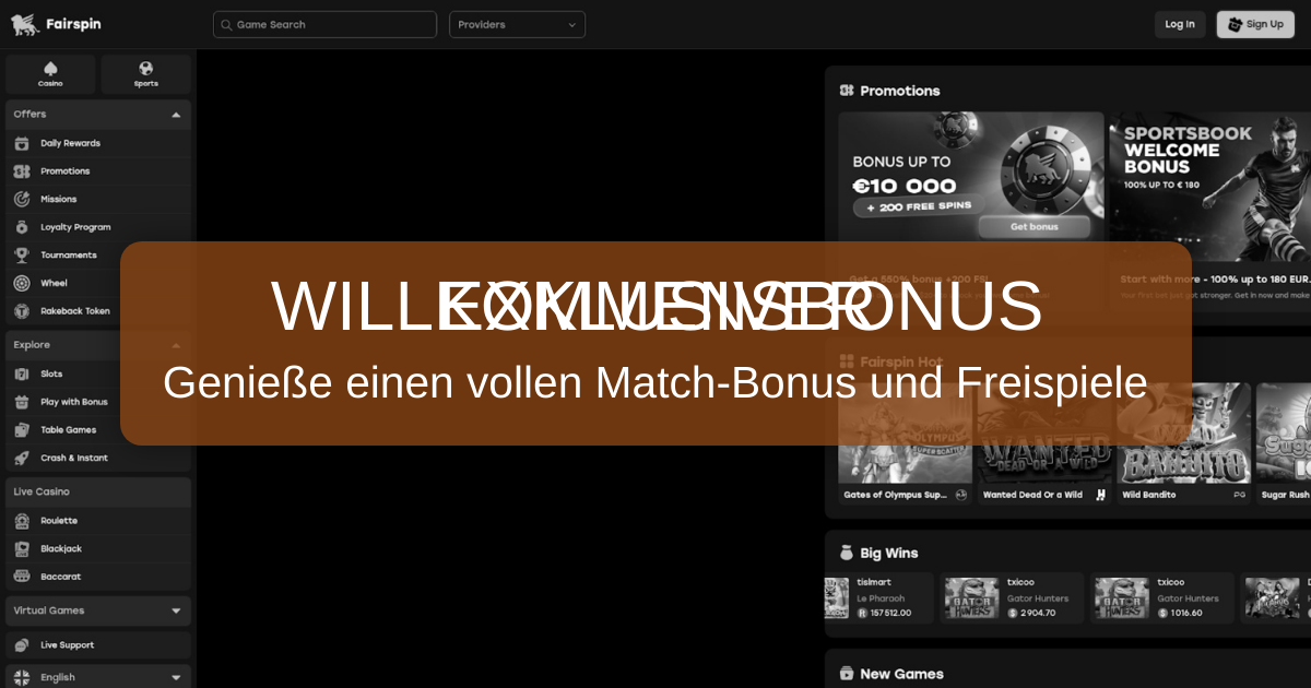 Fairspin Casino Deutschland