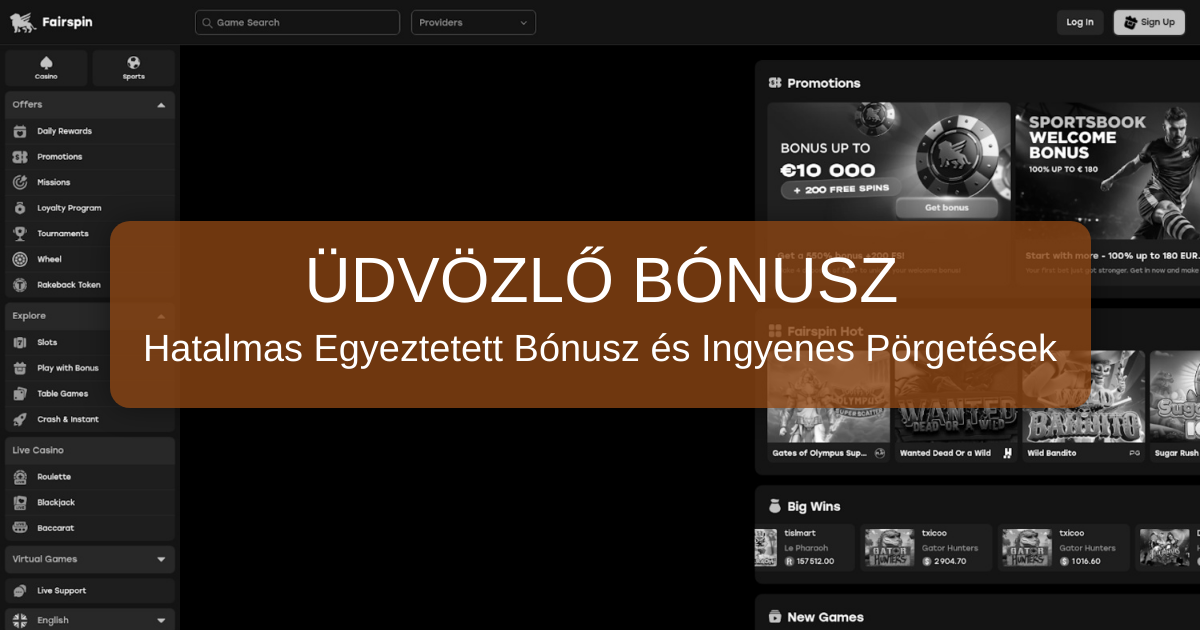 Fairspin Casino Magyarország